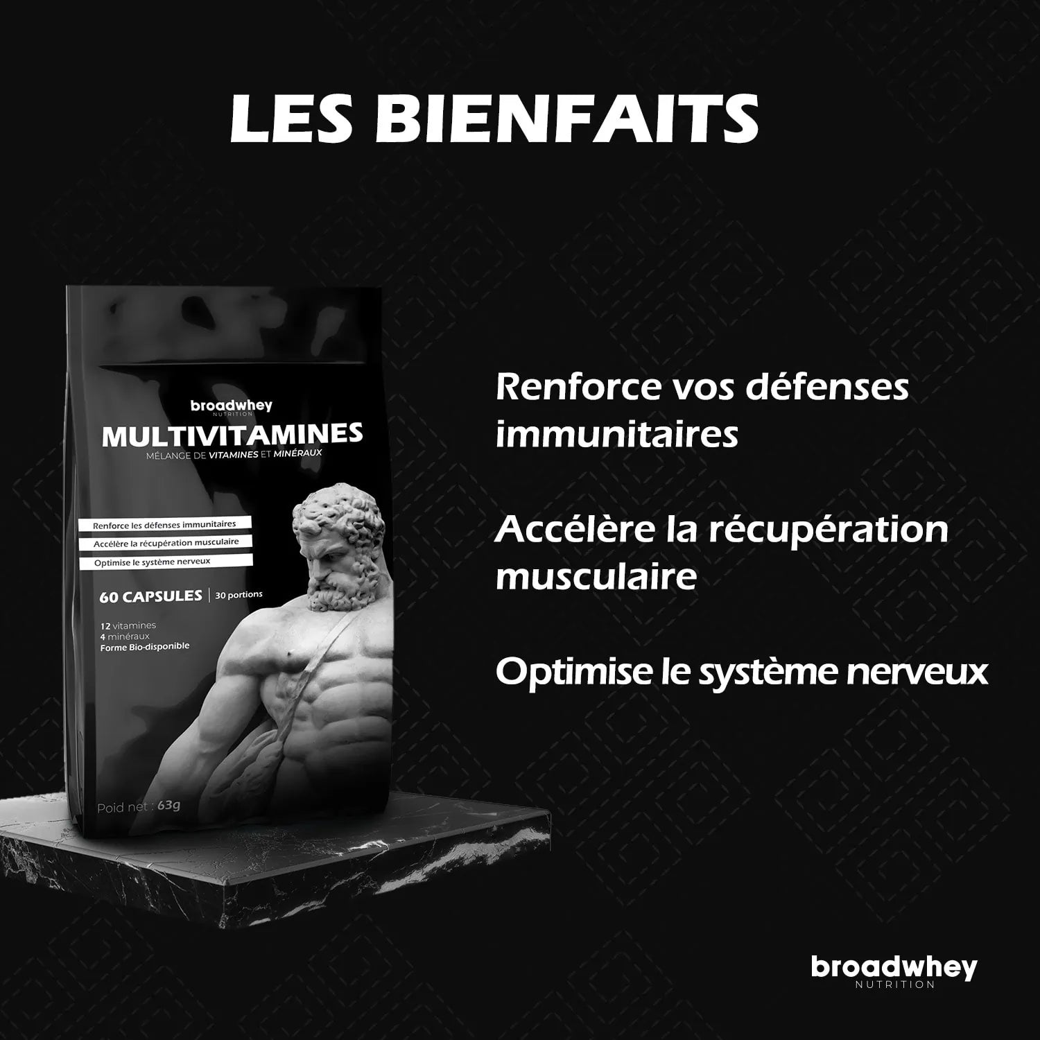 Les bienfaits multivitamines broadwhey défenses immunitaires
