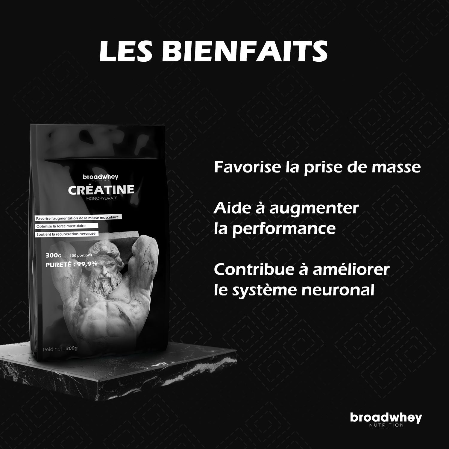Creatine creapure pour prise de masse broadwhey