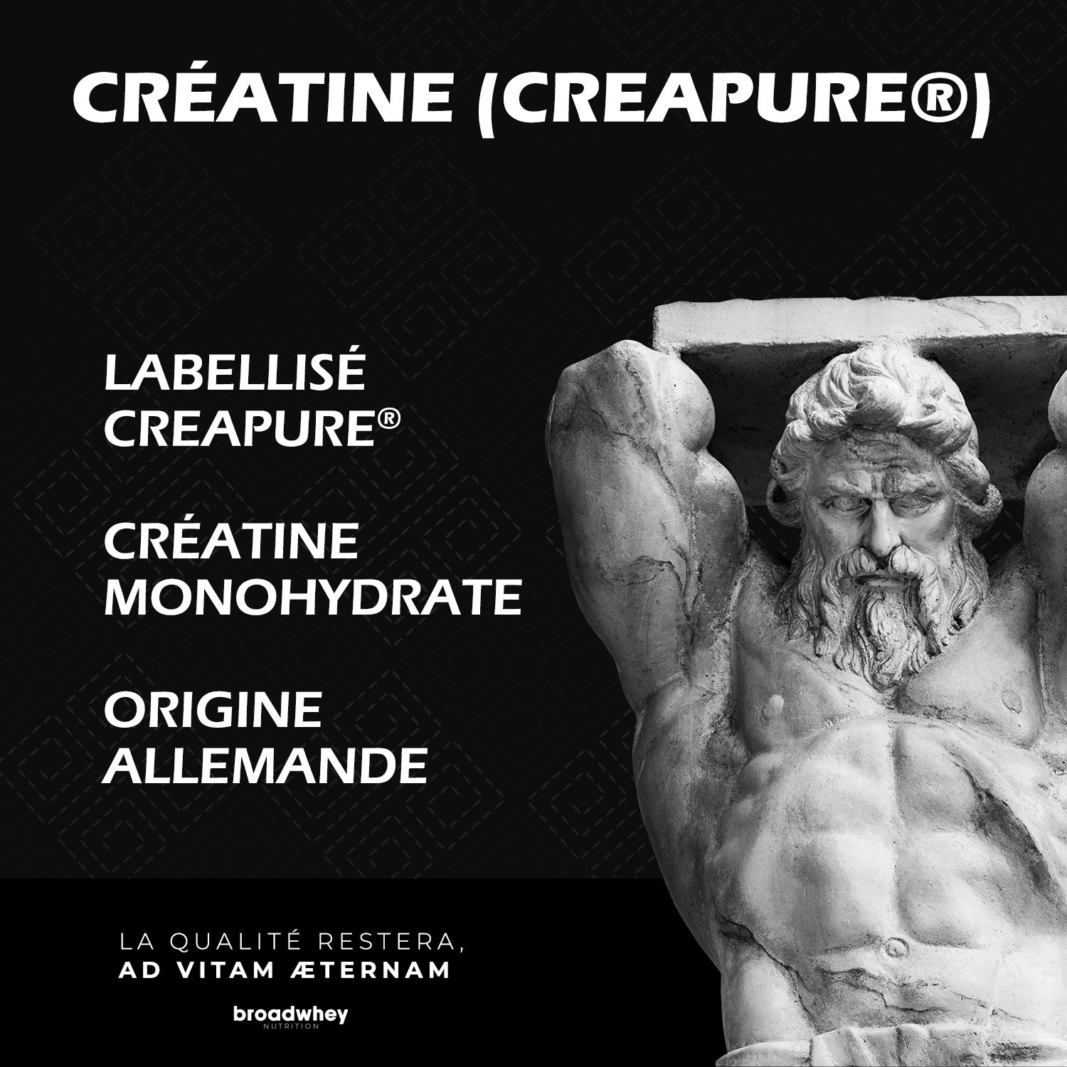 Labellisée creapure la créatine