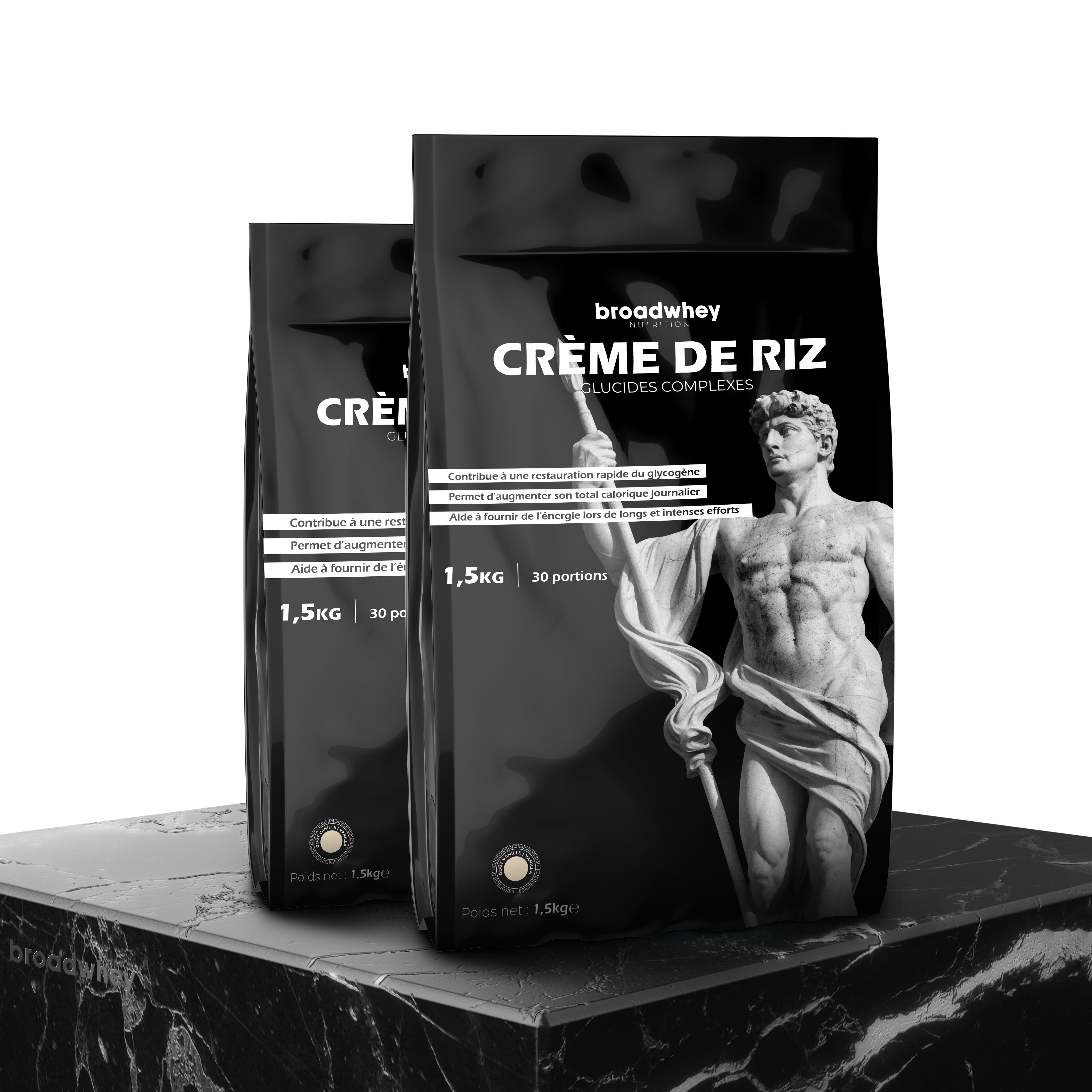 creme de riz vanille glucide