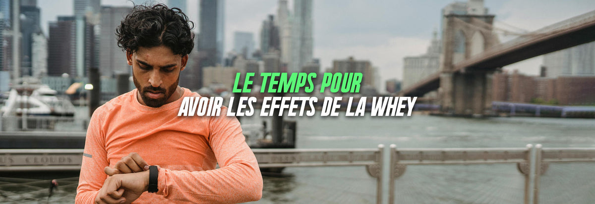 combien de temps effets whey