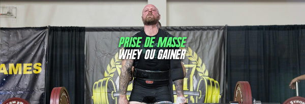 Prise de masse : whey ou gainer ? Le bon choix selon ton objectif