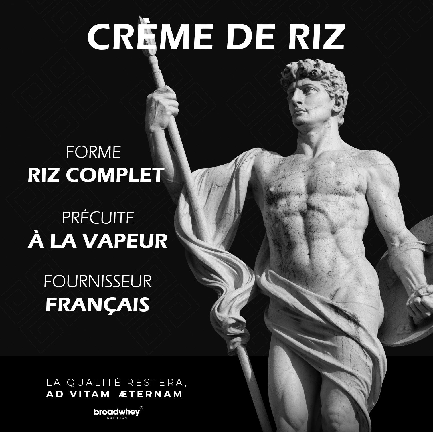 Fournisseur français crème de riz broadwhey