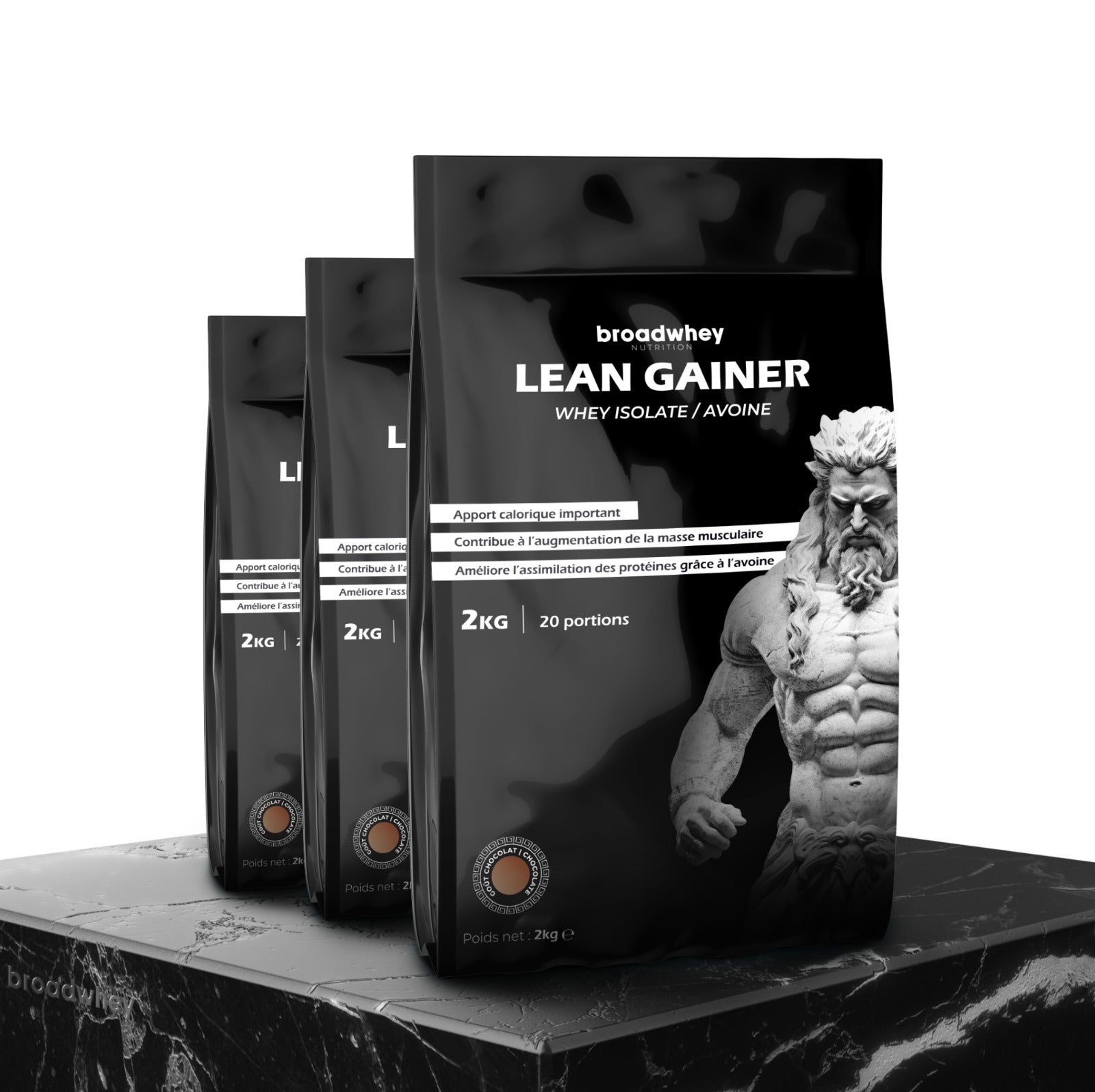 Lean gainer broadwhey pour prise de masse saine avec isolat de whey